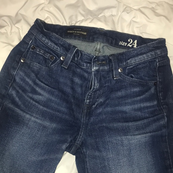 j crew - size 24 - “broken in boyfriend” jeans. - Picture 3 of 7